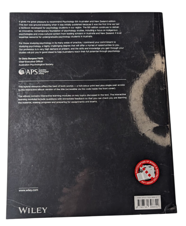 Psychology 6th AU NZ Edition Lorelle Burton Drew Westen Robin Kowalski