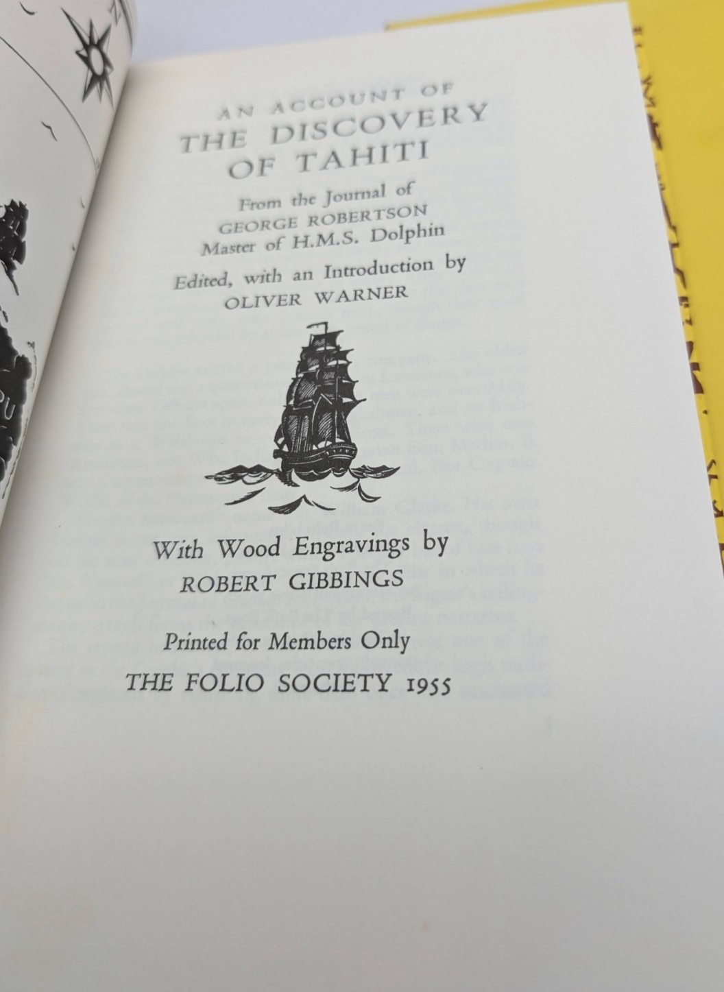 The Discovery of Tahiti Folio Society Hardcover 1992 Travel History Exploration