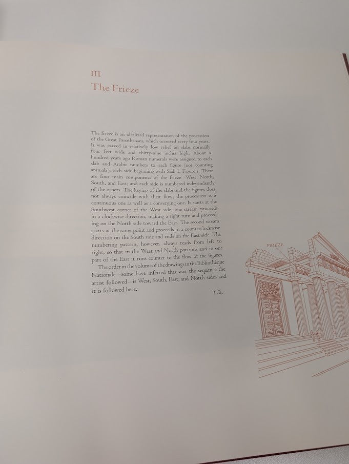 Carrey Drawings Parthenon Sculptures Diether Thimme HC 1971 Greek Art History