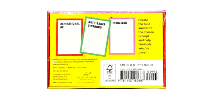 Feminist card game.Play the Patriarchy suitable as Girls' night Hen's night gift