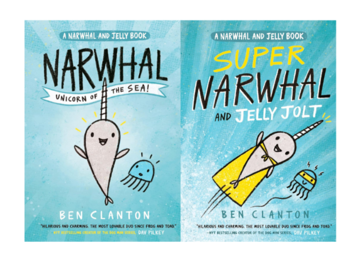 Ben Clanton 2-in-1 Bundle (Narwhal: Unicorn of the Sea! + Super Narwhal & Jelly)