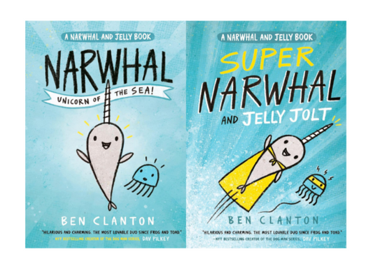 Ben Clanton 2-in-1 Bundle (Narwhal: Unicorn of the Sea! + Super Narwhal & Jelly)