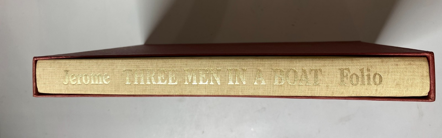 Three Men in a Boat Jerome K Jerome 1992 Fiction Humor Folio Society Hardcover