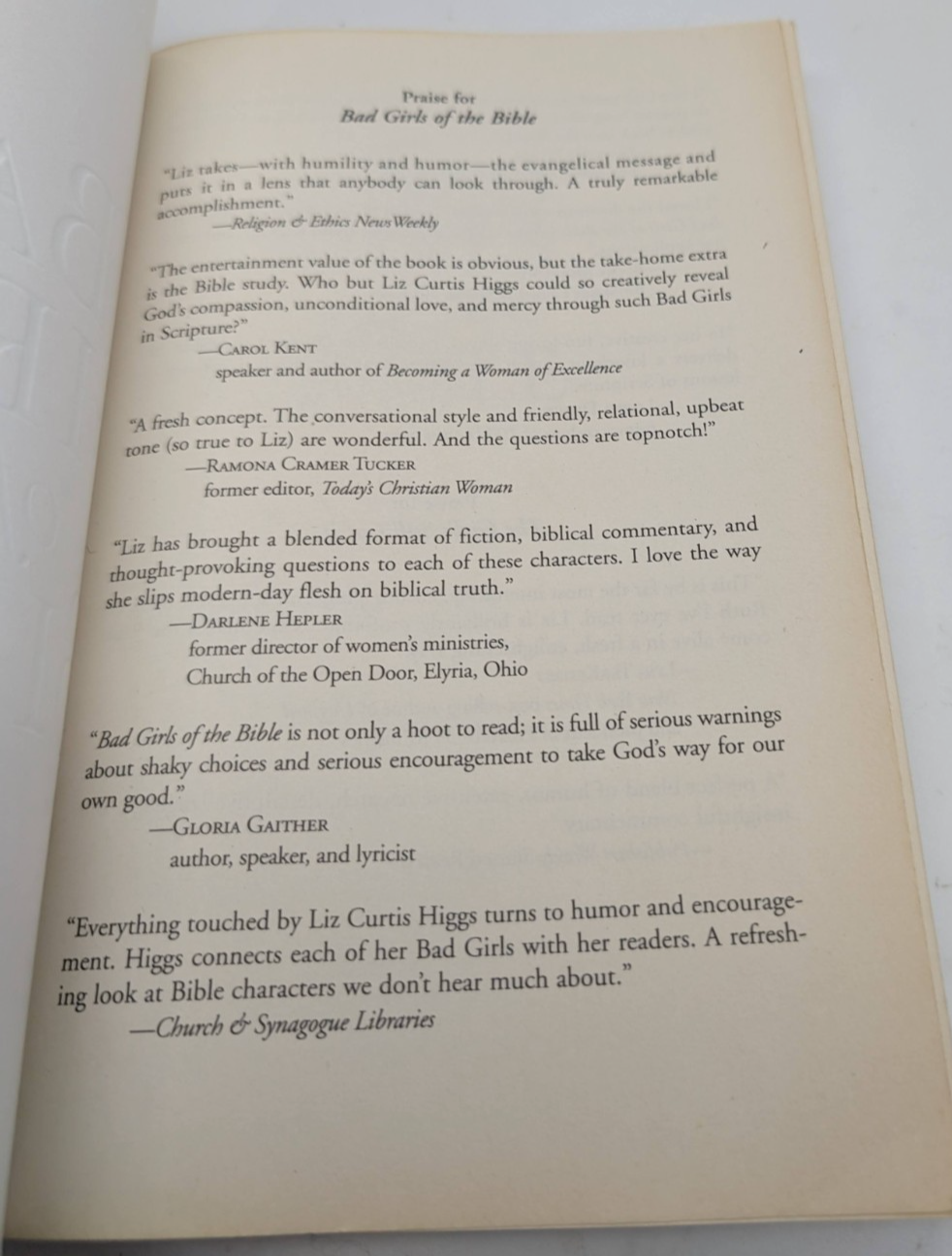 Bad Girls of The Bible by Liz Curtis Higgs