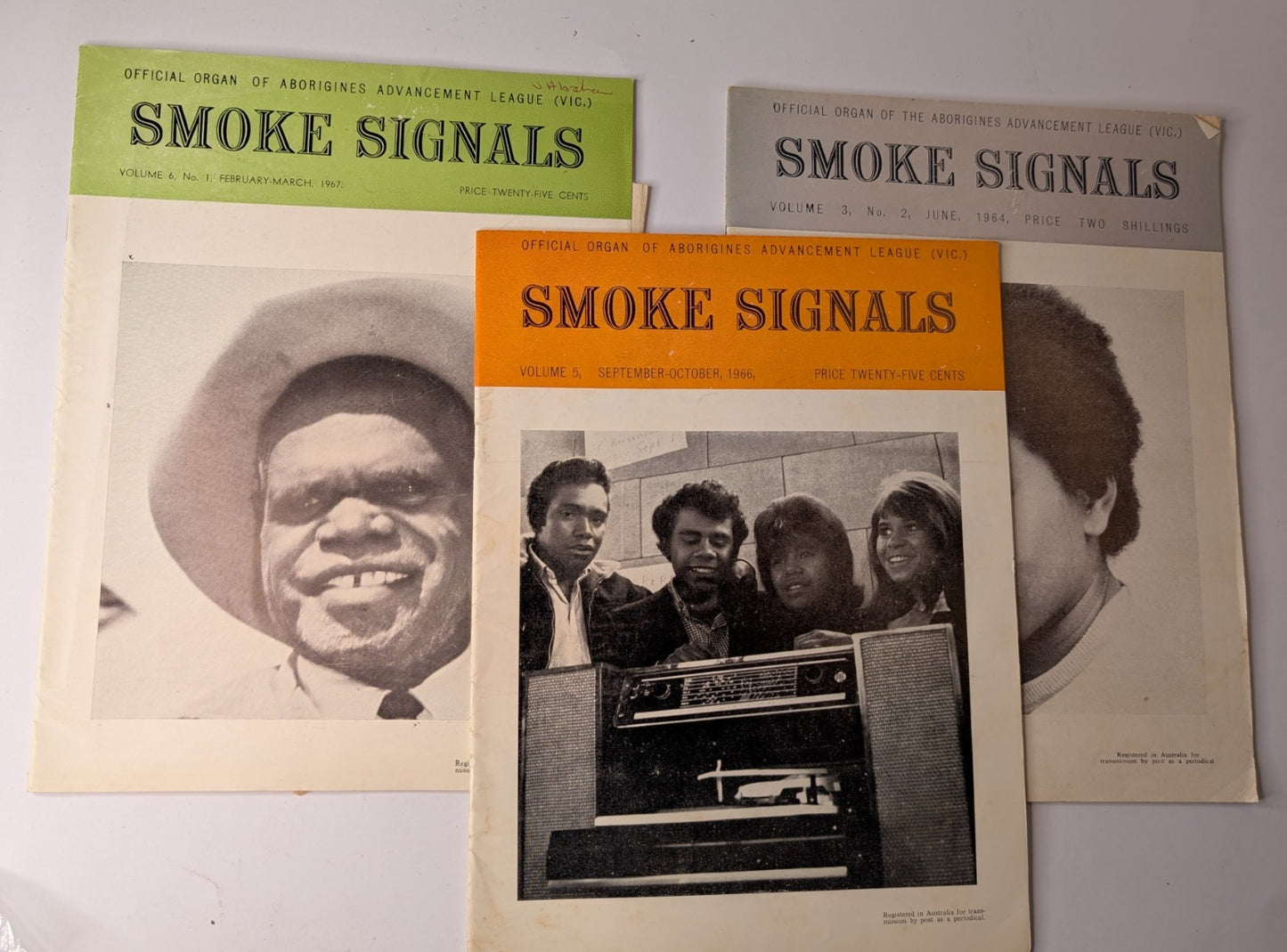 Smoke Signals Aborigines Advancement League 3 x vintage Journals PB 1960s