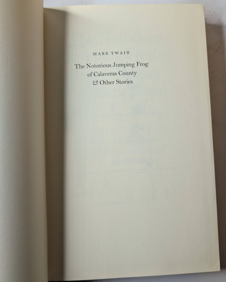 The Notorious Jumping Frog & Other Stories