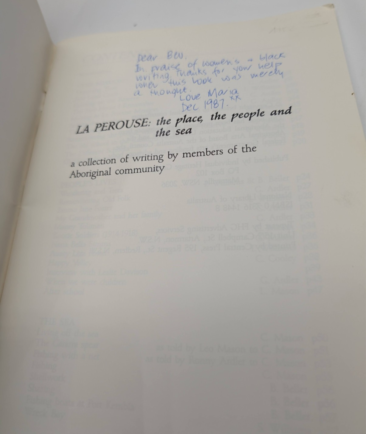 La Perouse The Place The People And The Sea Individual Heritage Group PB History