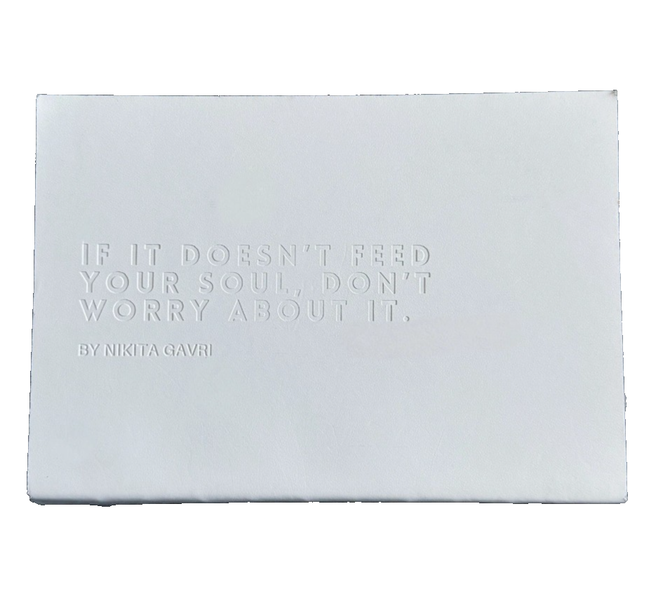 Soul Aligned white leather edition by Nikita Gavri