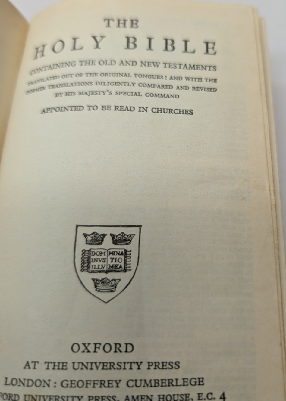Oxford Miniature Coronation Bible Oxford University Press 1953 in case