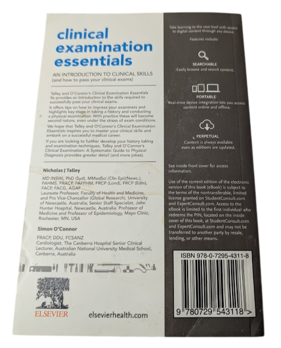 Clinical Examination Essentials Introduction Clinical Skills Pass Exams Talley