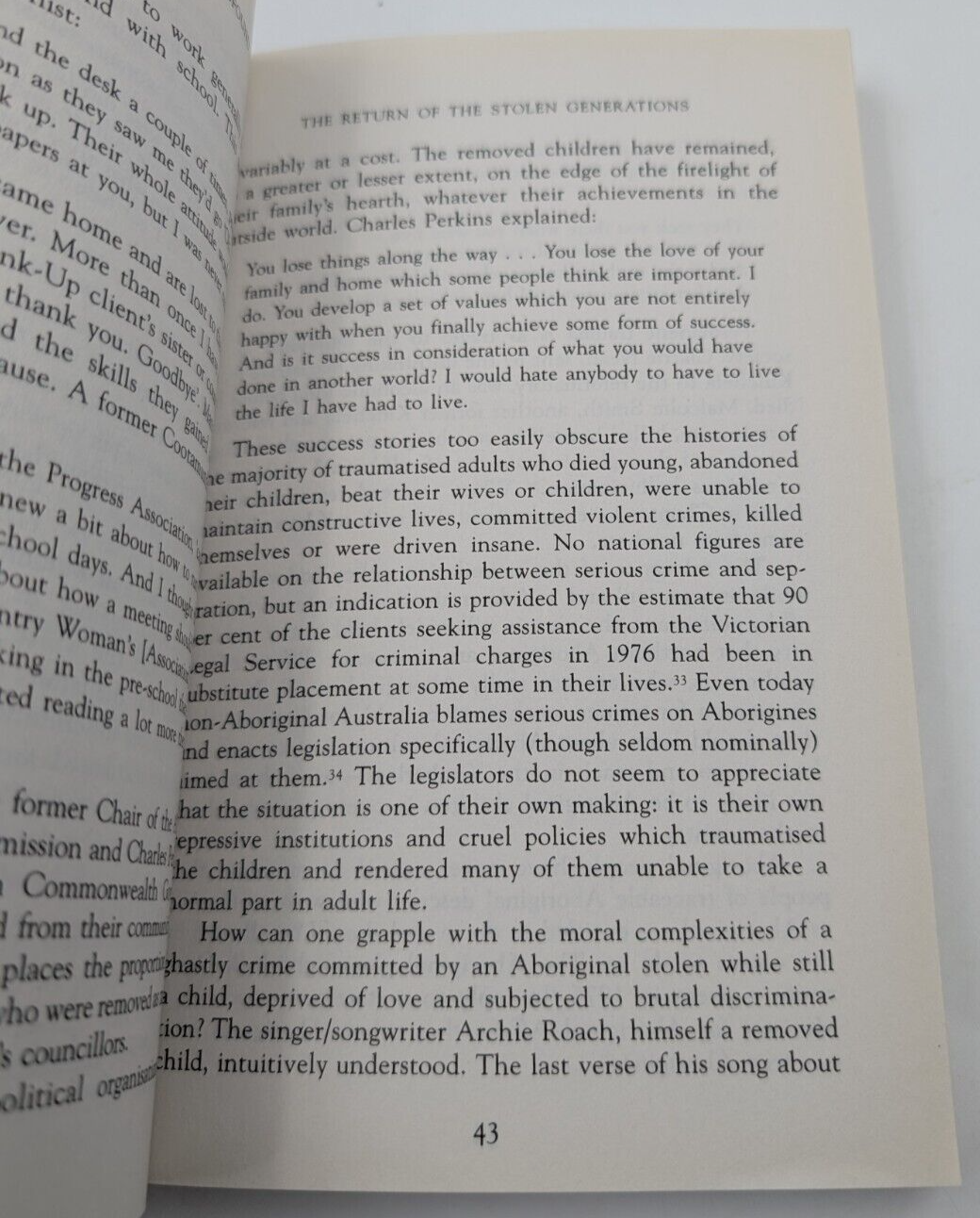 A Rape of the Soul So Profound: The return of the Stolen Generation