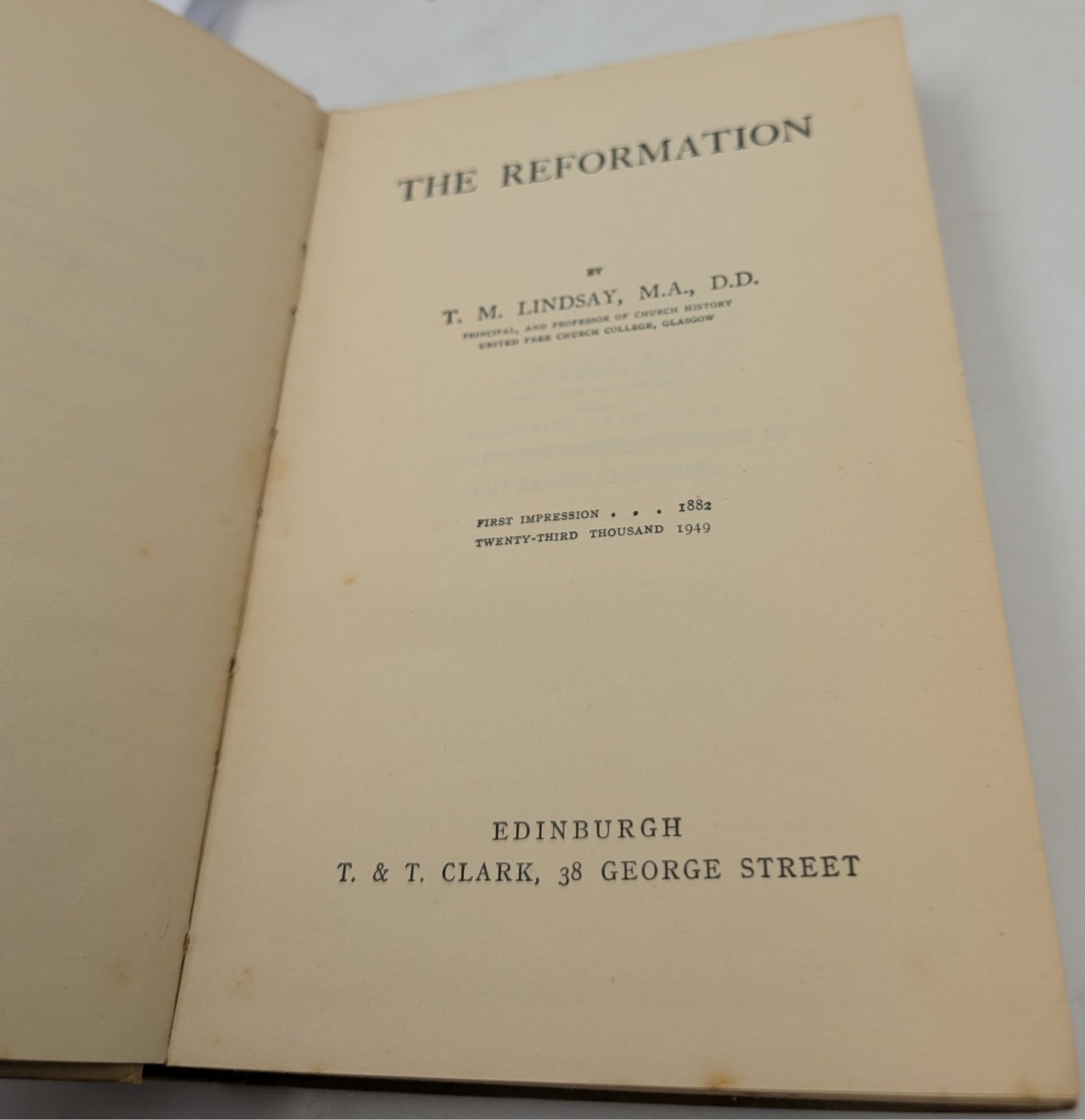 A HISTORY OF THE REFORMATION