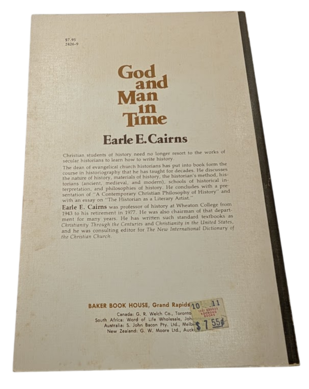 God and Man in Time  Christian Historiography