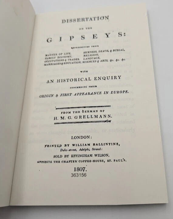 Dissertation on the Gipseys, photograph 3