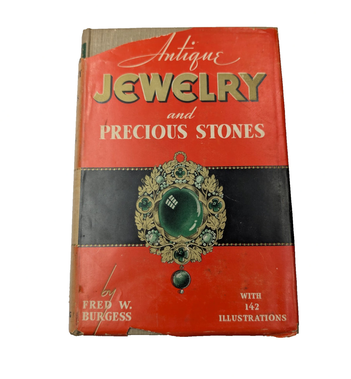 Antique Jewelry and Precious Stones by Fred W. Burgess - front cover
