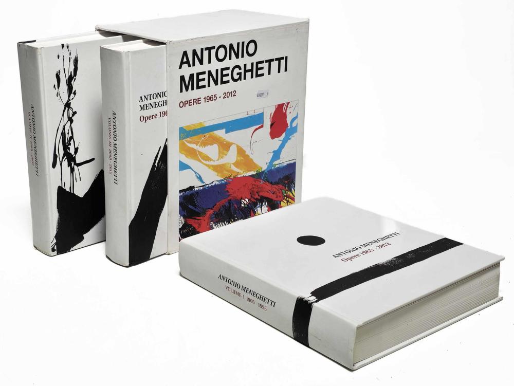 Three volume set of Antonia Meneghetti Opere 1965-2012