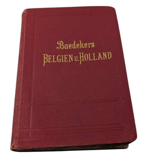 Baedeker’s Belgium and Holland (German Edition, 1910) - front cover
