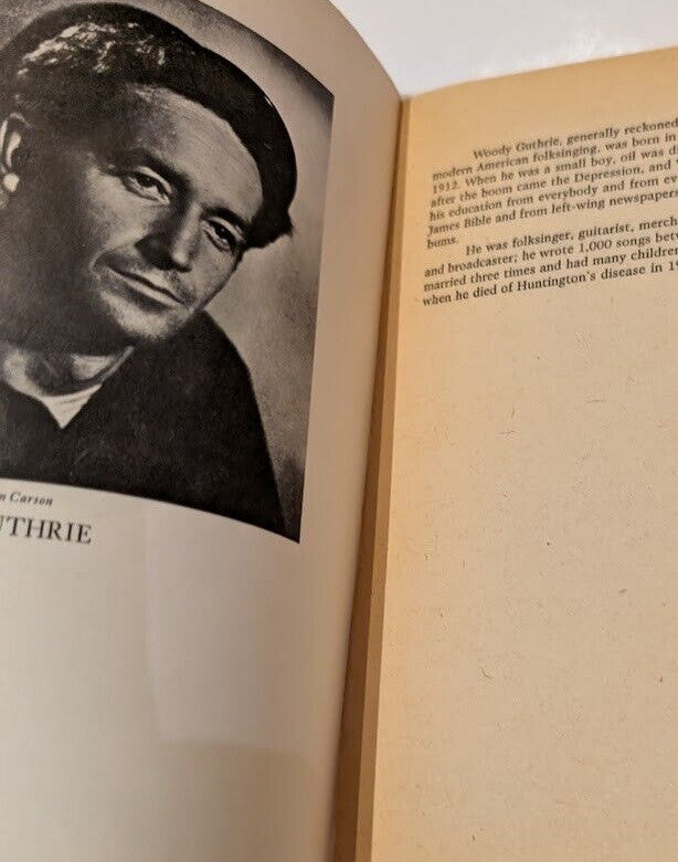 Bound for Glory by Woody Guthrie, actual copy photo 3