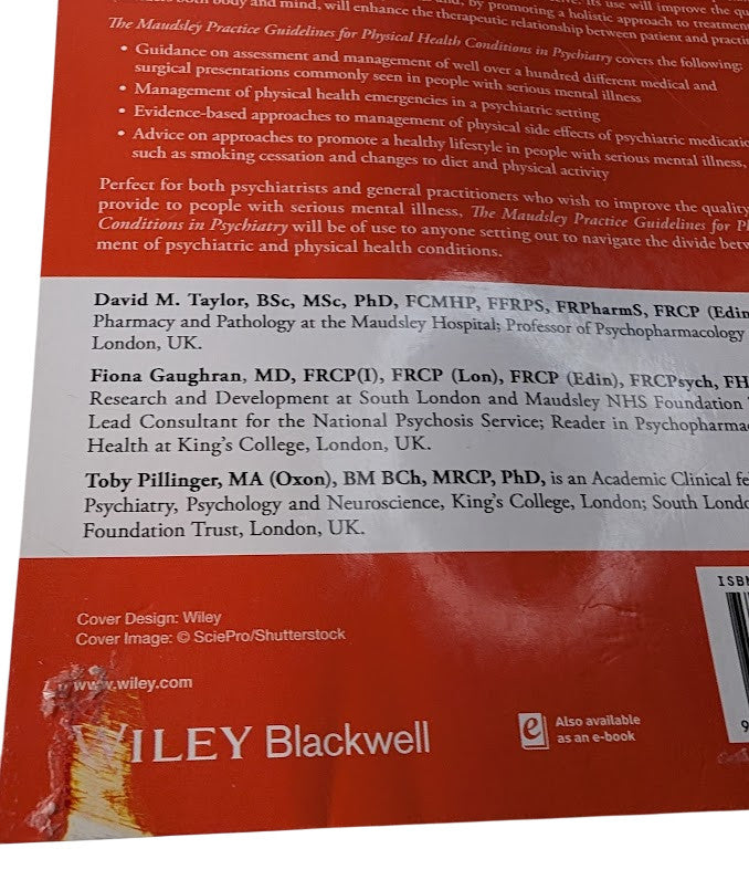 The Maudsley Practice Guidelines for Physical Health Conditions in Psychiatry, actual copy photo 2