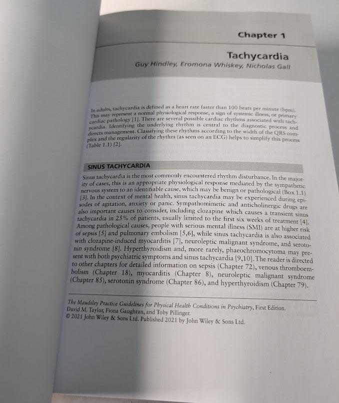 The Maudsley Practice Guidelines for Physical Health Conditions in Psychiatry, actual copy photo 7