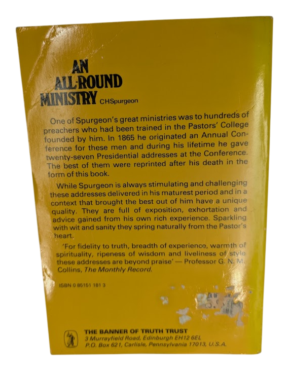 An All-Round Ministry: Addresses to Ministers and Students - actual copy, photograph 3