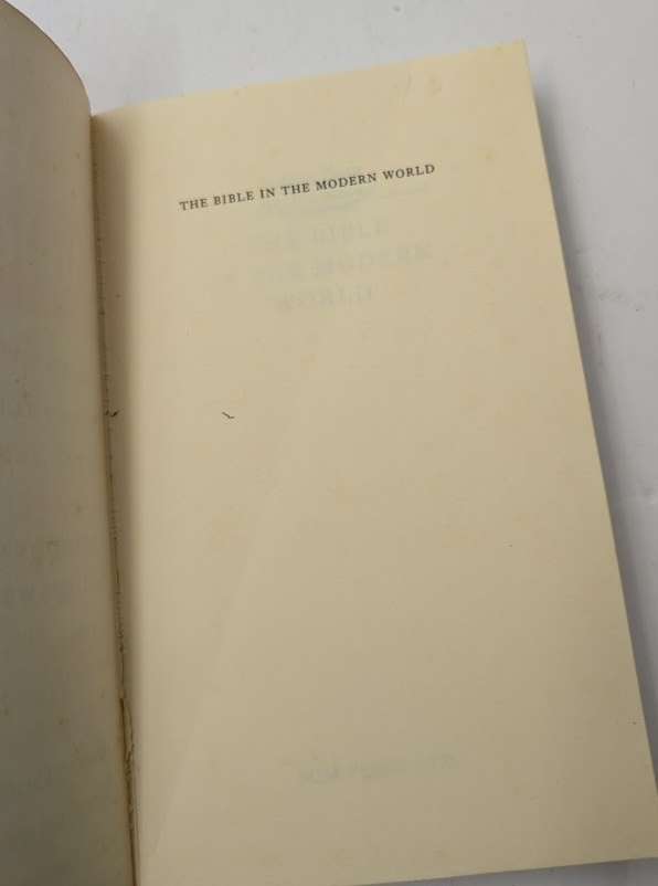 The Bible in the Modern World - actual copy, photograph 5