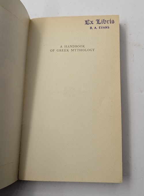 A Handbook of Greek Mythology - actual copy, photograph 3