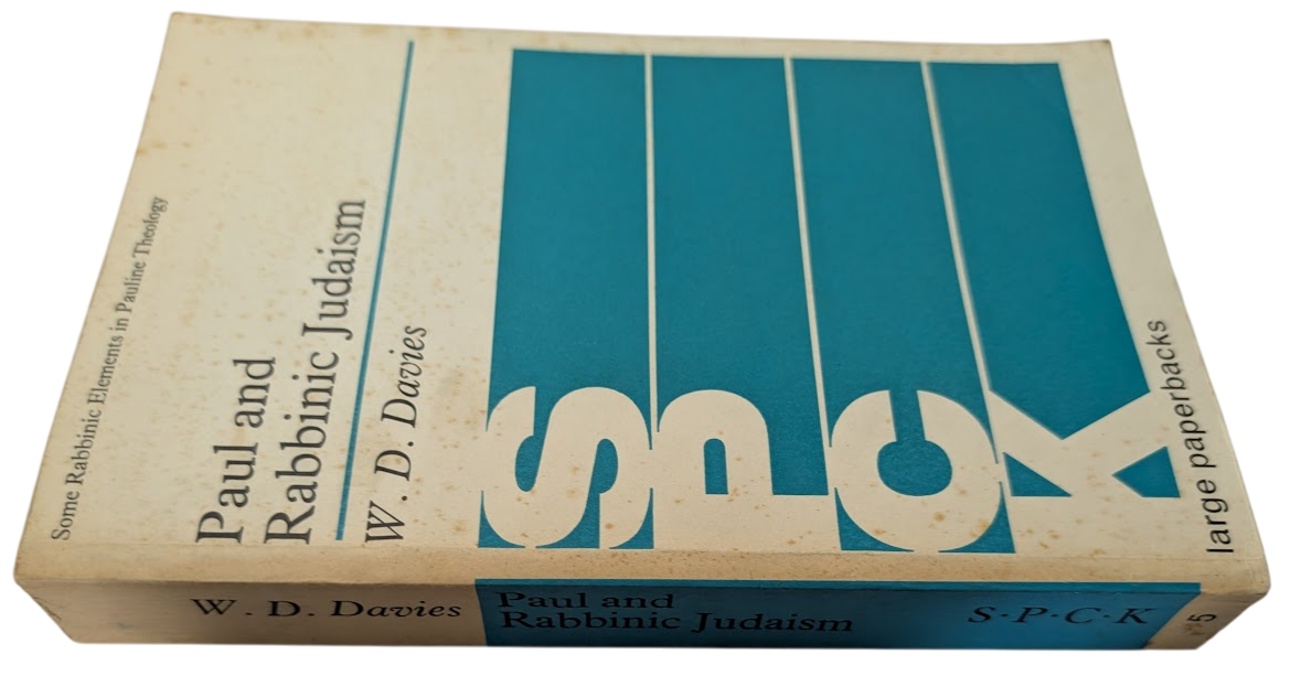 Paul and Rabbinic Judaism: Some Rabbinic Elements in Pauline Theology - actual copy, photograph 3