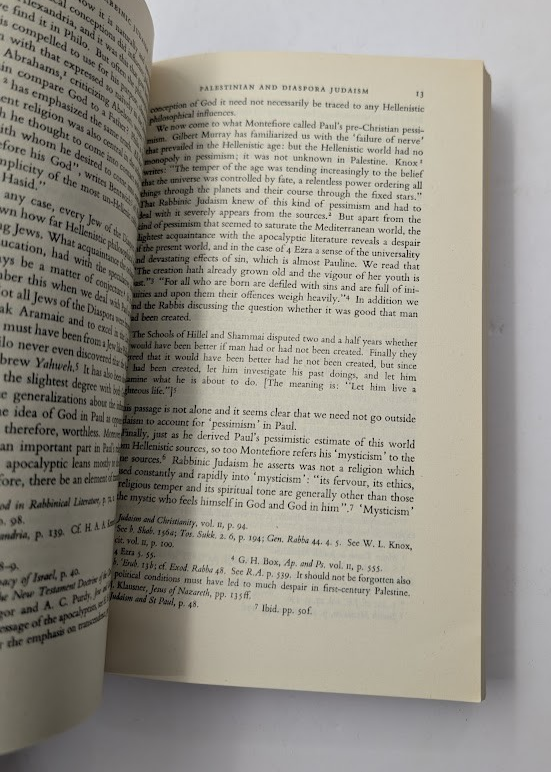 Paul and Rabbinic Judaism: Some Rabbinic Elements in Pauline Theology - actual copy, photograph 5