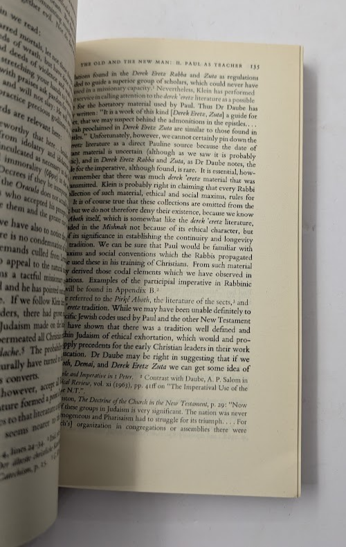 Paul and Rabbinic Judaism: Some Rabbinic Elements in Pauline Theology - actual copy, photograph 8