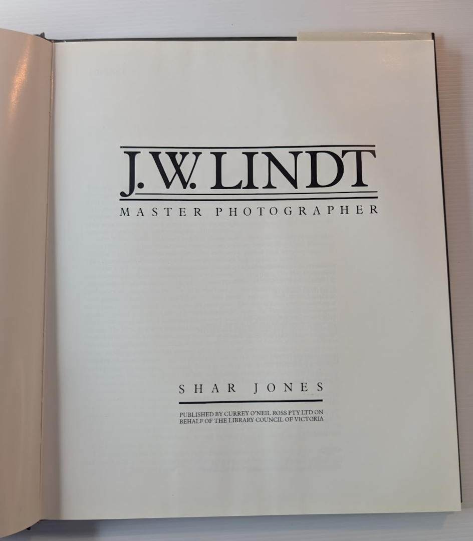J.W. Lindt: Master Photographer - actual copy, photograph 4