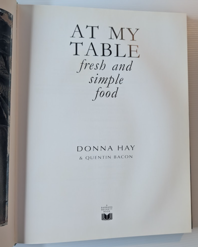 At My Table: Fresh and Simple Food - actual copy, photograph 4