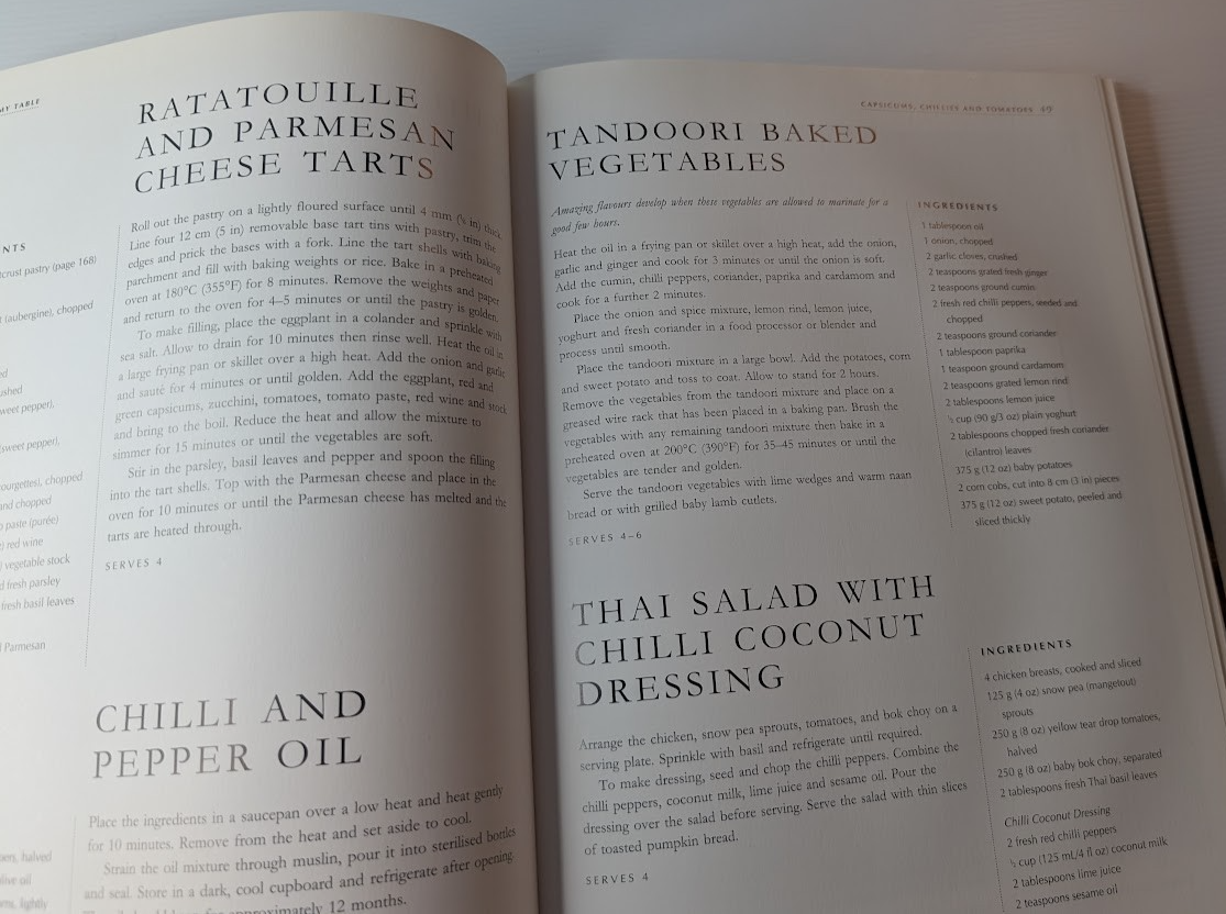 At My Table: Fresh and Simple Food - actual copy, photograph 6