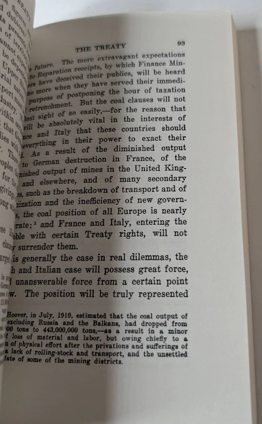 The Economic Consequences of the Peace, actual copy photo 4 of 8