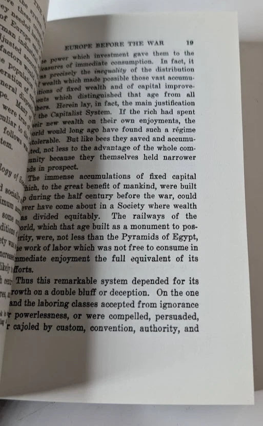 The Economic Consequences of the Peace, actual copy photo 7 of 8