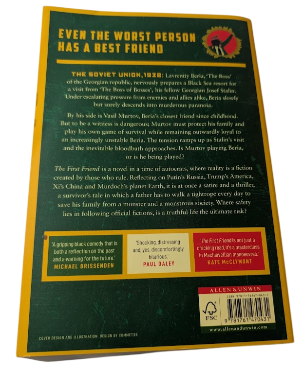 The First Friend - back cover