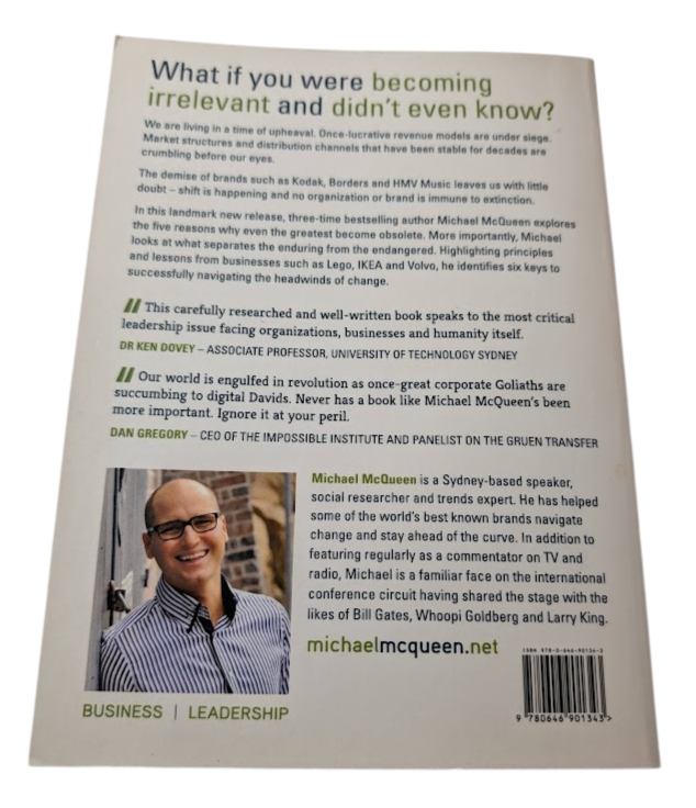 Winning the Battle for Relevance: Why Even the Greatest Become Obsolete... and How to Avoid Their Fate (Signed Copy) - back cover