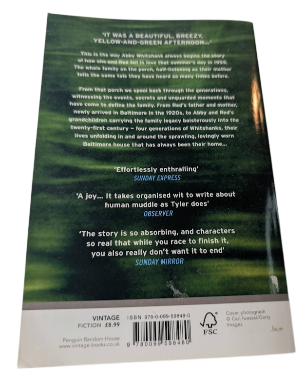 A Spool of Blue Thread - back cover
