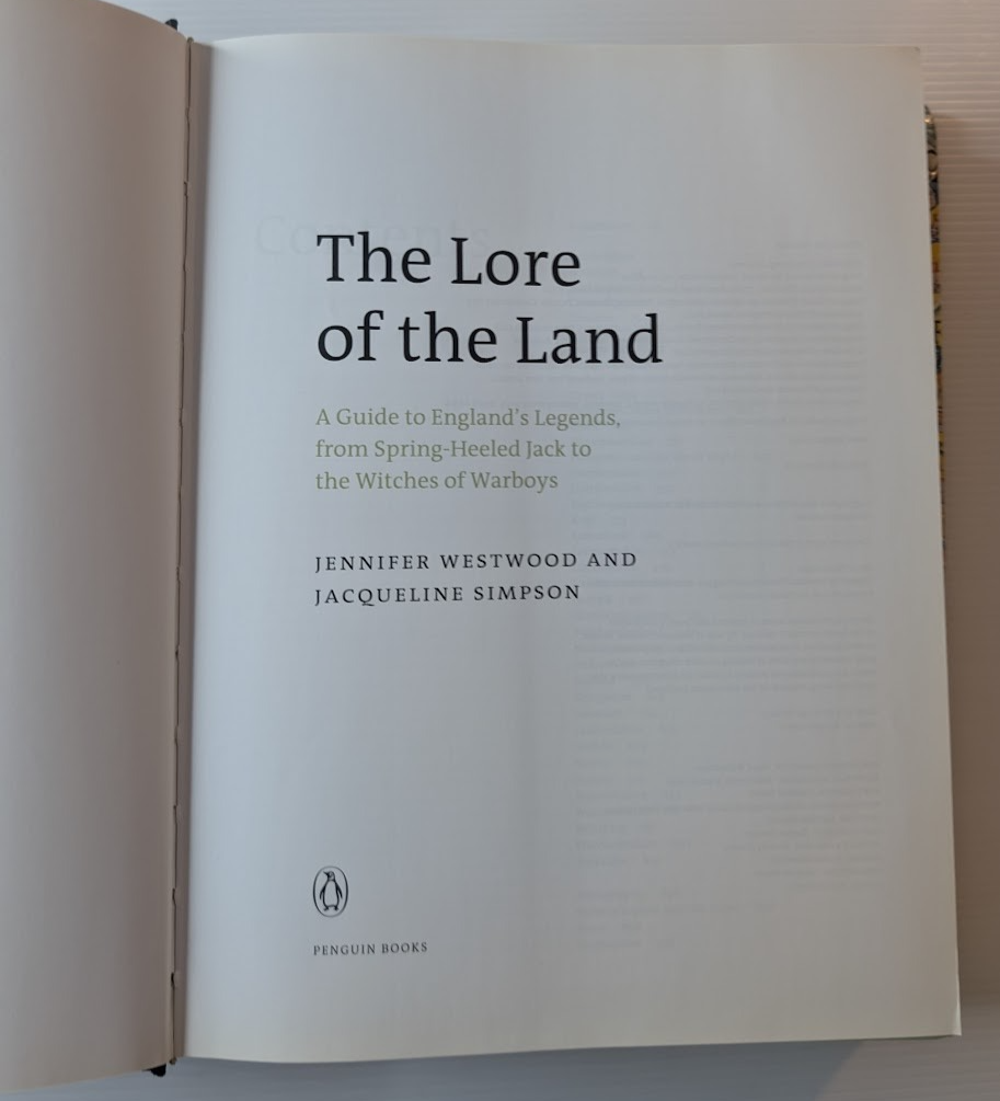 The Lore of the Land: A Guide to England's Legends - actual copy, photograph 4