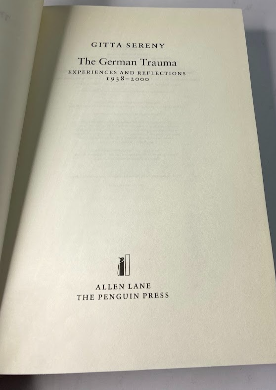 The German Trauma: Experiences and Reflections 1938–2000 - actual copy, photograph 8