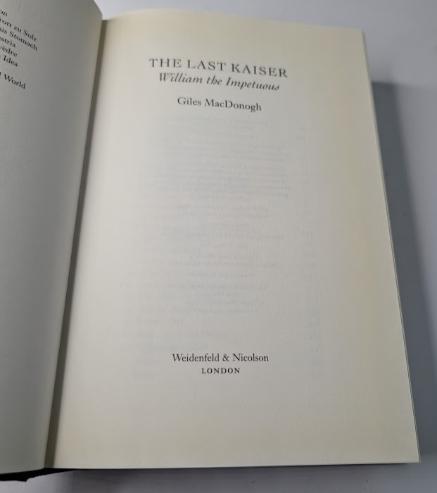 The Last Kaiser: William the Impetuous - actual copy, photograph 5