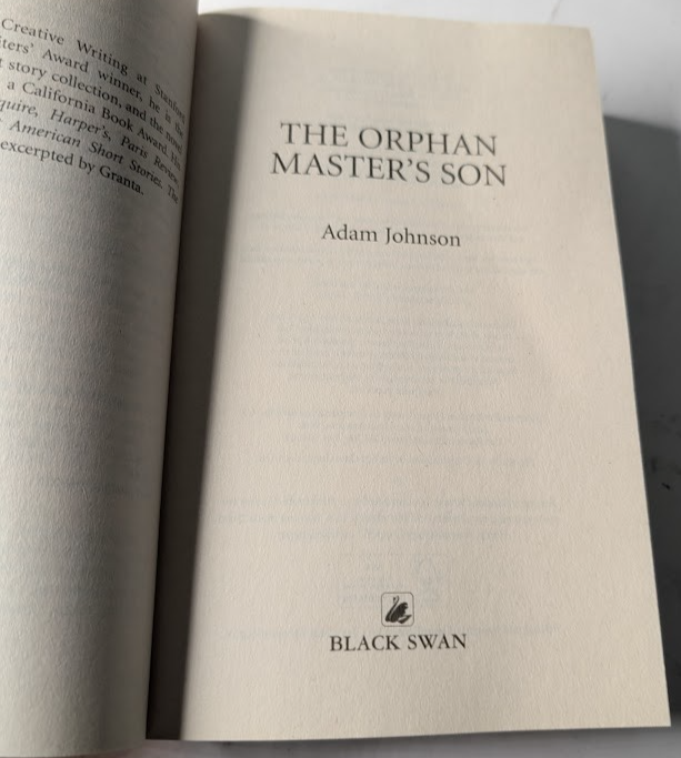 The Orphan Master's Son - actual copy, photograph 3