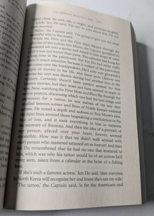 The Orphan Master's Son - actual copy, photograph 5