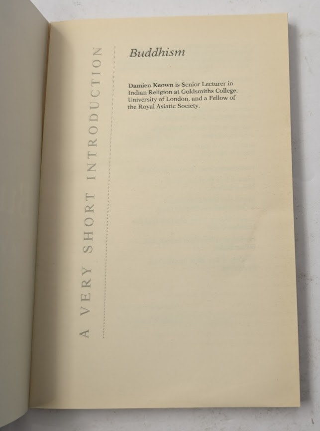 Buddhism: A Very Short Introduction - actual copy, photograph 3