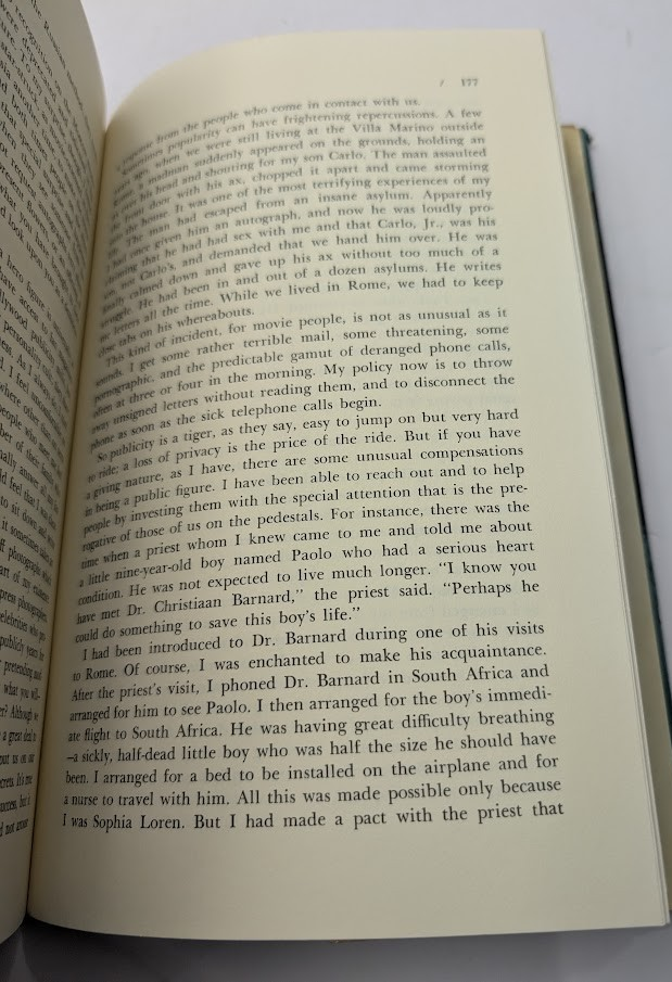 Sophia: Living and Loving, Her Own Story - actual copy, photograph 7