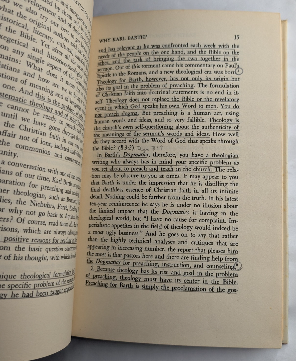 An Introduction to Barth's Dogmatics for Preachers - actual copy, photograph 5