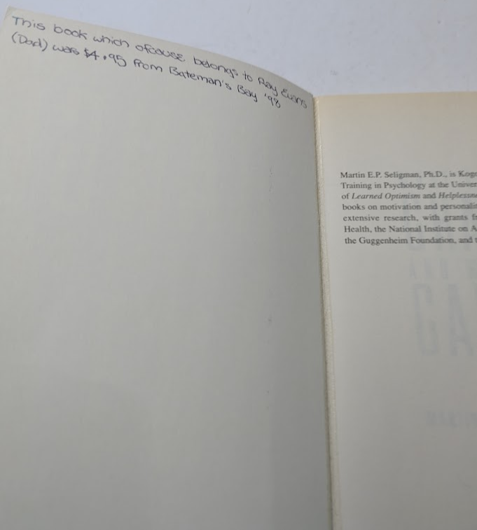 What You Can Change and What You Can't: The Complete Guide to Successful Self-Improvement - actual copy, photograph 4