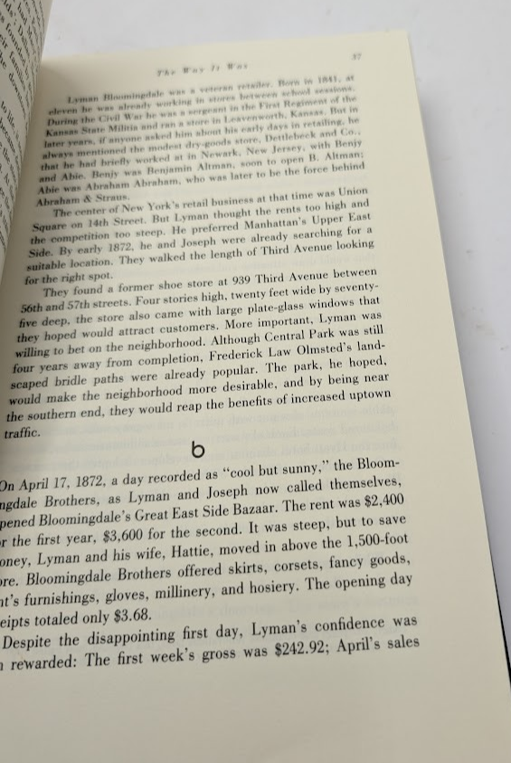 Like No Other Store: The Bloomingdale's Legend and the Revolution in American Marketing (Signed Copy) - actual copy, photograph 8