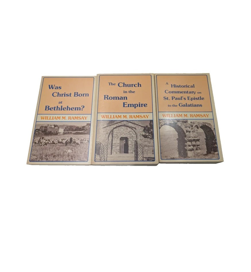 WM Ramsay Set of 3: Church in the Roman Empire, St Paul Epistle to Galatians, Bethlehem