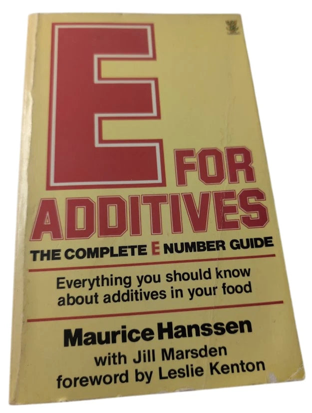 E for Additives, actual copy photo 1